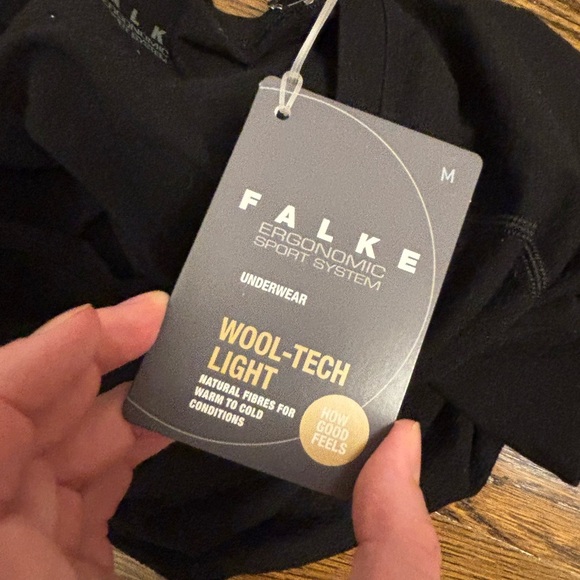 FALKE Men's Wool Tech. Light Base Layer Top NWT Medium M - Picture 9 of 14